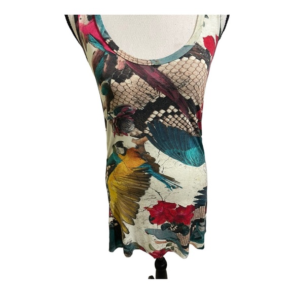COPY - Tigresse Renata Figueiredo racerback tunic tank top animals color floral… - Picture 3 of 12
